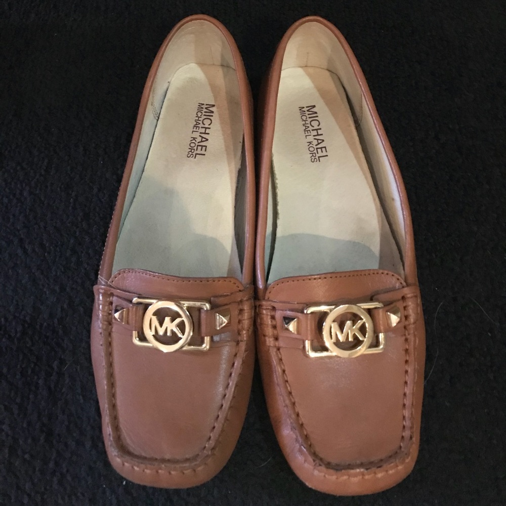 Michael Kors Brown Leather Flats